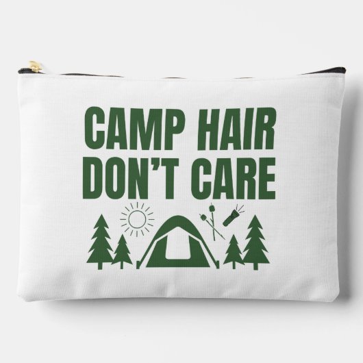 Camp Hair Don't Care Green Print Cut Naaizak Etui (Voorkant)