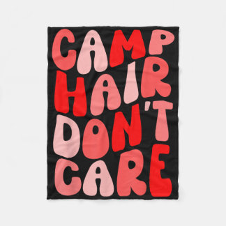 Camp Hair Dont Care Summer Camping Shirt voor meis Fleece Deken