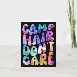 Camp Hair Dont Care Summer Camping Shirt voor meis Kaart