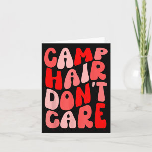 Camp Hair Dont Care Summer Camping Shirt voor meis Kaart