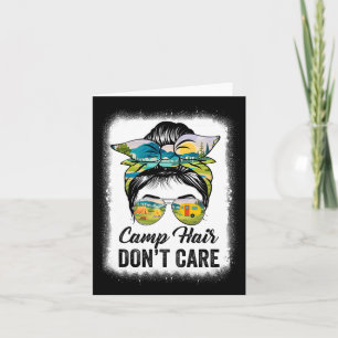 Camp Hair geeft vrouwen geen Camper Camping Messy Kaart