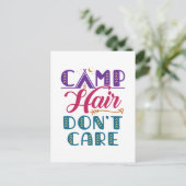 Camp Hair houdt niet van Camper Camping Glamper Briefkaart (Staand voorkant)