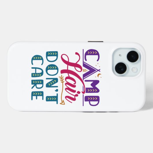 Camp Hair houdt niet van Camper Camping Glamper Case-Mate iPhone Case (Achterkant (horizontaal))
