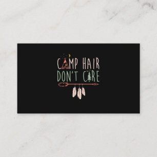 Camp Hair maakt geen grappige Camping Outdoor Camp Visitekaartje