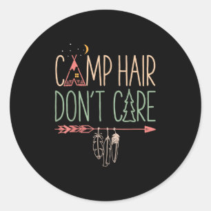 Camp Hair maakt schimmelcampagne buitenshuis mogel Ronde Sticker