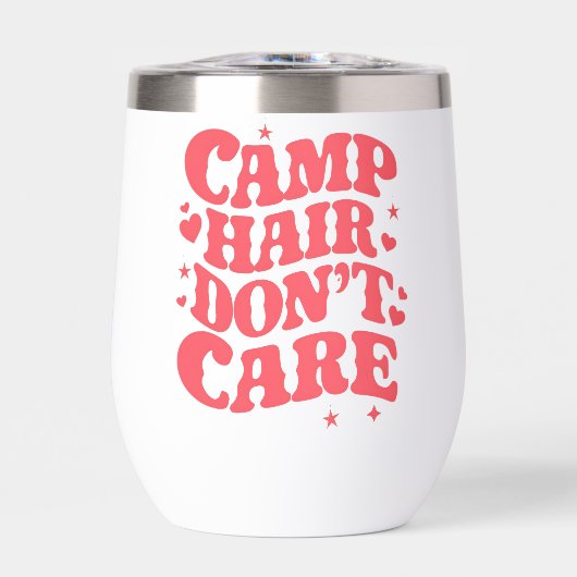 Camp Hair Maakt Zomer Camping Meisjes Groovy niet  (Voorkant)