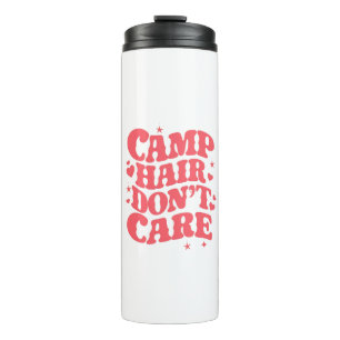 Camp Hair Maakt Zomer Camping Meisjes Groovy niet  Thermosbeker