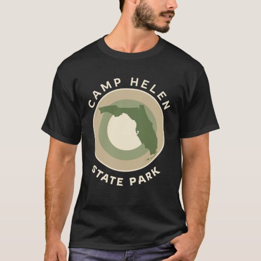 Camp Helen State Park Florida Bullseye FL Souvenir T-shirt (Voorkant)