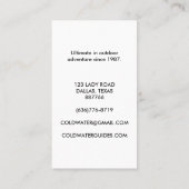 Camp Hike Adventure Scouts voor kampvuur buiten de Visitekaartje (Achterkant)