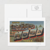 Camp Hood, Texas - grote lettertjes Briefkaart (Voorkant / Achterkant)