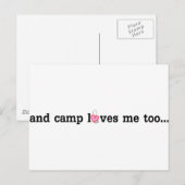 Camp houdt ook van jou.... briefkaart (Voorkant / Achterkant)