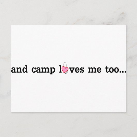 Camp houdt ook van jou.... briefkaart (Voorkant)