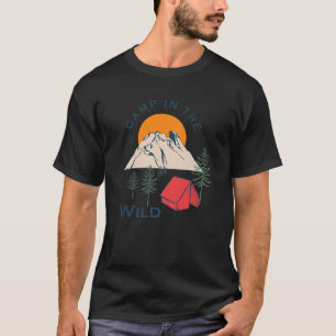 Camp in the Wild Summer Camping Team in de openluc T-shirt