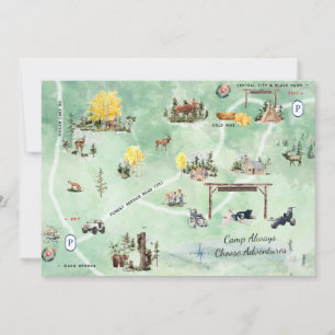 Camp Kies altijd Adventures Map Insert Kaart