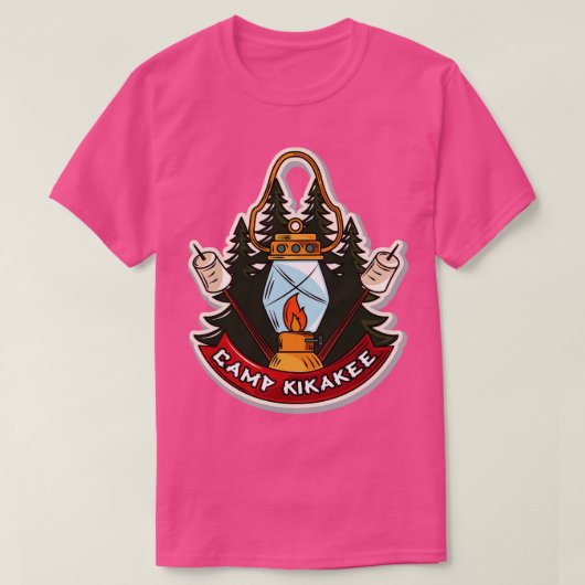 Camp Kikakee van Ernest gaat naar Camp T-shirt (Design voorkant)