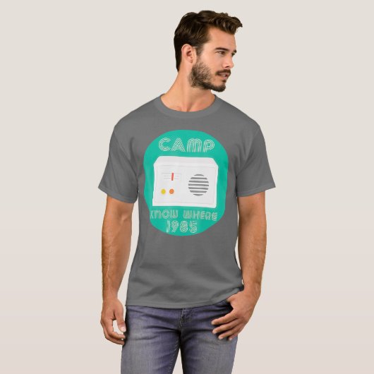 Camp Know Where shirt for Geeks 1985 - Ham Radio (Voorkant volledig)