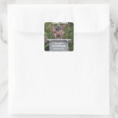 Camp Leakey Tanjung Puting National Park Vierkante Sticker (Tas)