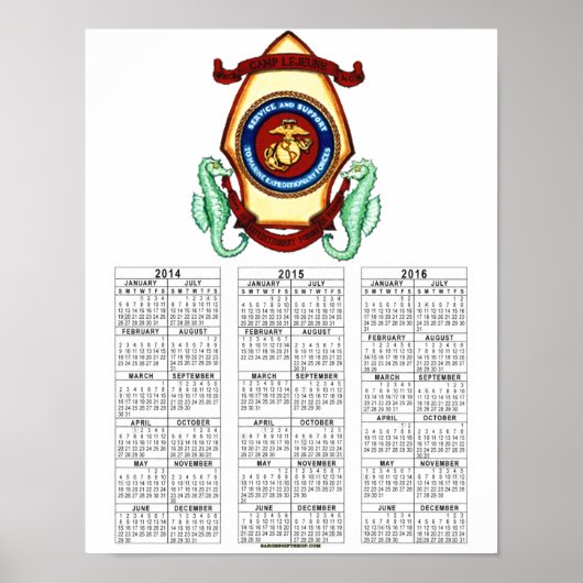 CAMP LEJEUNE POSTER (Voorkant)