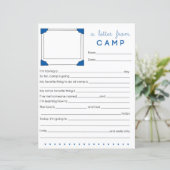 Camp Letter Camp Stationery invullen (Staand voorkant)