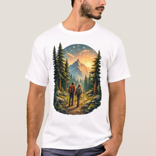 Camp Life Feels Right – Sunset Trail Tee USA T-shirt (Voorkant)