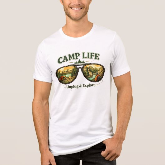 Camp Life Feels Right Tri-Blend T-Shirt USA (Voorkant)