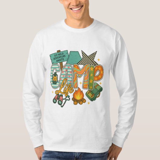 Camp Life PNG T-shirt (Voorkant)