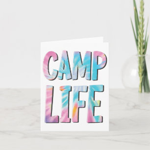 Camp Life Stropdas-Die Summer Top voor Meisjes Sum Kaart