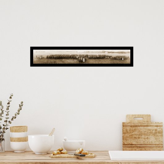 Camp Mabry TX Guard Foto 1921 Poster (Keuken)