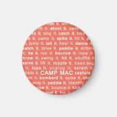Camp Mac Magneet (rood doe het) (Voorkant)