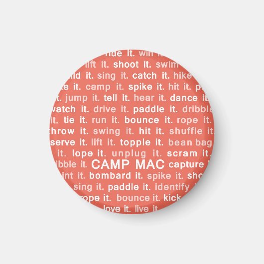 Camp Mac Magneet (rood doe het) (Voorkant)