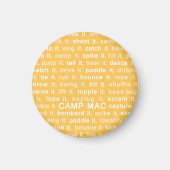 Camp Mac Magnet (geel doen) (Voorkant)