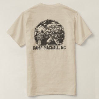 'Camp Mackall' - drievoudig bladerdak - achterzijd T-shirt