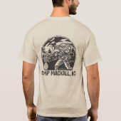 'Camp Mackall' - drievoudig bladerdak - achterzijd T-shirt (Achterkant)
