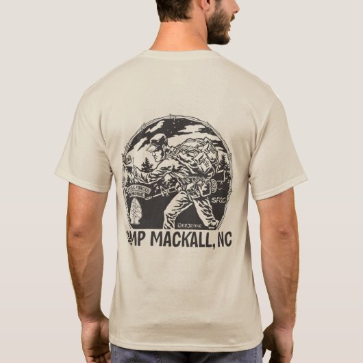 Camp Mackall - long tab - back T-shirt (Achterkant)