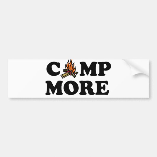 Camp Meer kampvuur Bumpersticker (Voorkant)