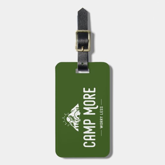 Camp meer ongerustheid minder bagagelabel (Voorkant verticaal)