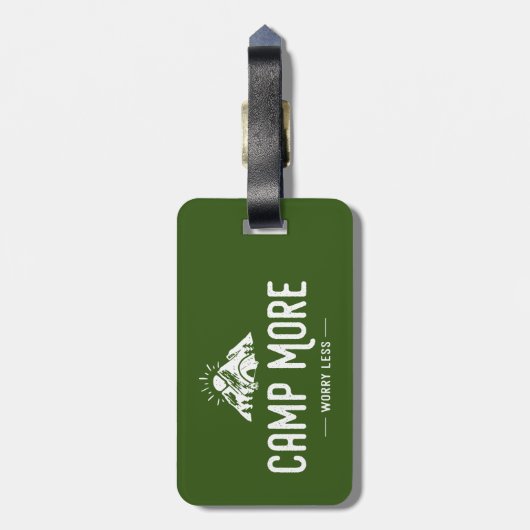 Camp meer ongerustheid minder bagagelabel (Achterkant verticaal)