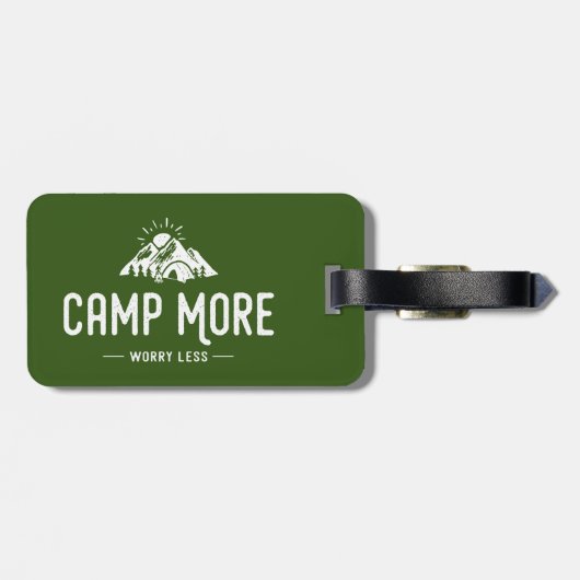 Camp meer ongerustheid minder bagagelabel (Achterkant horizontaal)