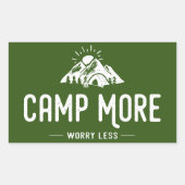 Camp meer ongerustheid minder rechthoekige sticker (Voorkant)