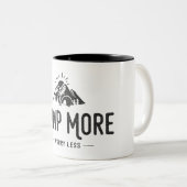 Camp meer ongerustheid minder tweekleurige koffiemok (Voorkant rechts)