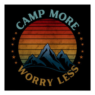 CAMP MEER ZORG MINDER PERFECT POSTER