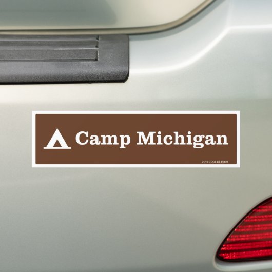 Camp Michigan Bumpersticker (Op auto)