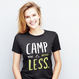 Camp Minder Meer Handgeschreven Catchy T-shirt
