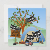 Camp Mischief verjaardagsuitnodiging Kaart (Voorkant)