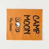 Camp Moon-hondenvlag Wandkleed (Voorkant (horizontaal))