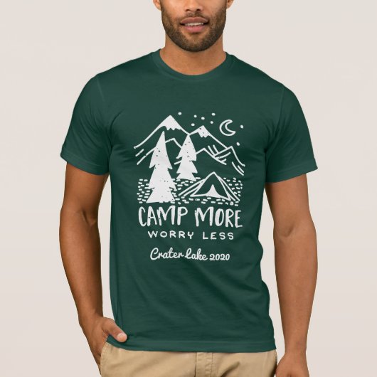 Camp more, Angst Minder | Aangepaste campagne T-shirt (Voorkant)