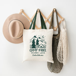 Camp more, Angst Minder Aangepaste campagne Tote Bag
