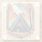 Camp more, Angst Minder Glazen Onderzetter (Achterkant)