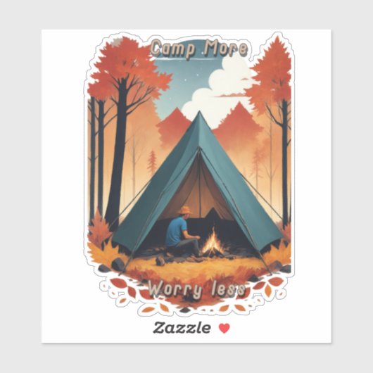 Camp more, Angst Minder Sticker (Vel)