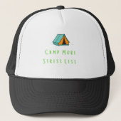 Camp more, Stress Miness Dames Camping Trucker Pet (Voorkant)